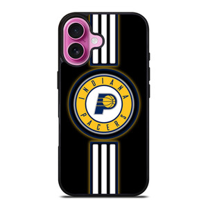 INDIANA PACERS STRIPE LOGO iPhone 16 Plus Case Cover INDIANA PACERS STRIPE LOGO iPhone 16 Plus Case Cover