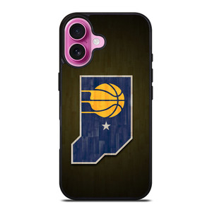 INDIANA PACERS WOODEN LOGO iPhone 16 Plus Case Cover INDIANA PACERS WOODEN LOGO iPhone 16 Plus Case Cover
