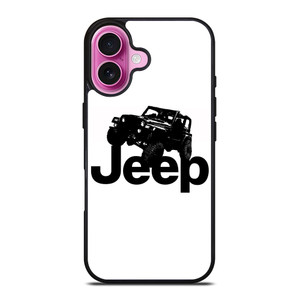 JEEP BLACK LOGO iPhone 16 Plus Case Cover JEEP BLACK LOGO iPhone 16 Plus Case Cover