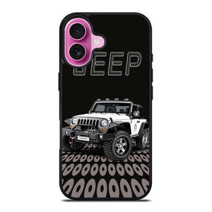 JEEP WHITE CAR iPhone 16 Plus Case Cover JEEP WHITE CAR iPhone 16 Plus Case Cover