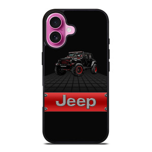 JEEP WRANGLER BLACK LOGO iPhone 16 Plus Case Cover