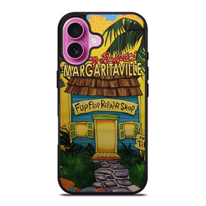 JIMMY BUFFETT MARGARITAVILLE FLIP FLOP iPhone 16 Plus Case Cover