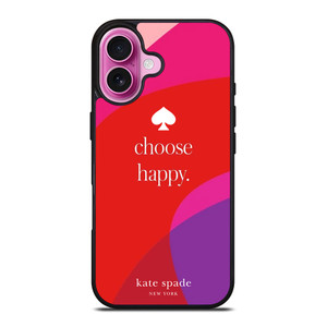 KATE SPADE CHOOSE HAPPY iPhone 16 Plus Case Cover KATE SPADE CHOOSE HAPPY iPhone 16 Plus Case Cover