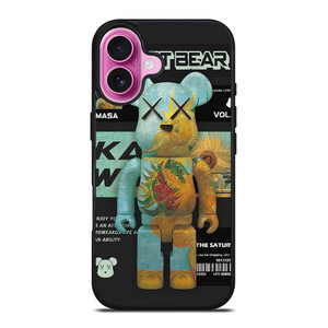 KAWS ROBOT BEAR MASA iPhone 16 Plus Case Cover KAWS ROBOT BEAR MASA iPhone 16 Plus Case Cover