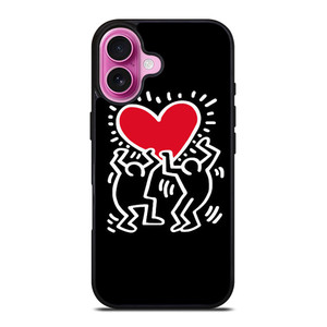 KEITH HARING LOVE iPhone 16 Plus Case Cover KEITH HARING LOVE iPhone 16 Plus Case Cover