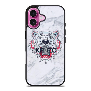 KENZO PARIS TIGER MARBLE iPhone 16 Plus Case Cover