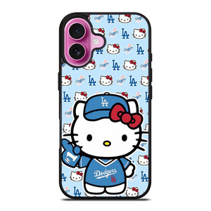 LA DODGERS HELLO KITTY iPhone 16 Plus Case Cover LA DODGERS HELLO KITTY iPhone 16 Plus Case Cover