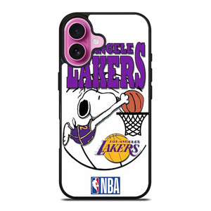 LA LAKERS SNOOPY DUNK iPhone 16 Plus Case Cover LA LAKERS SNOOPY DUNK iPhone 16 Plus Case Cover