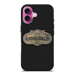 LINCOLN MOTOR LOGO CARBON iPhone 16 Plus Case Cover