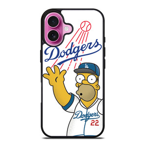 LOS ANGELES DODGERS THE SIMPSONS iPhone 16 Plus Case Cover LOS ANGELES DODGERS THE SIMPSONS iPhone 16 Plus Case Cover