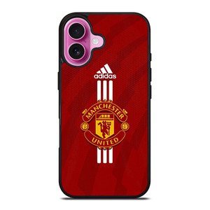 MANCHESTER UNITED FC FOOTBALL LOGO ADIDAS iPhone 16 Plus Case Cover MANCHESTER UNITED FC FOOTBALL LOGO ADIDAS iPhone 16 Plus Case Cover