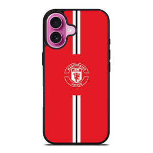 MANCHESTER UNITED FC LOGO FOOTBALL CLUB RED DEVILS ICON iPhone 16 Plus Case Cover