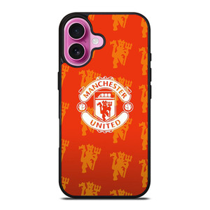 MANCHESTER UNITED FC LOGO RED DEVILS iPhone 16 Plus Case Cover MANCHESTER UNITED FC LOGO RED DEVILS iPhone 16 Plus Case Cover