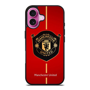 MANCHESTER UNITED MU LOGO iPhone 16 Plus Case Cover MANCHESTER UNITED MU LOGO iPhone 16 Plus Case Cover