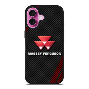 MASSEY FERGUSON CARBON LOGO iPhone 16 Plus Case Cover MASSEY FERGUSON CARBON LOGO iPhone 16 Plus Case Cover
