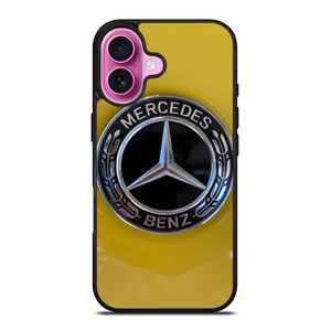 MERCEDES BENZ CAR LOGO YELLOW ICON iPhone 16 Plus Case Cover MERCEDES BENZ CAR LOGO YELLOW ICON iPhone 16 Plus Case Cover