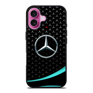 MERCEDES BENZ PATTERN LOGO iPhone 16 Plus Case Cover MERCEDES BENZ PATTERN LOGO iPhone 16 Plus Case Cover
