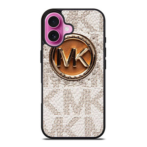 MICHAEL KORS LOGO MK WHITE iPhone 16 Plus Case Cover