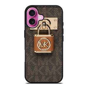 MICHAEL KORS MK LOGO PADLOCK iPhone 16 Plus Case Cover