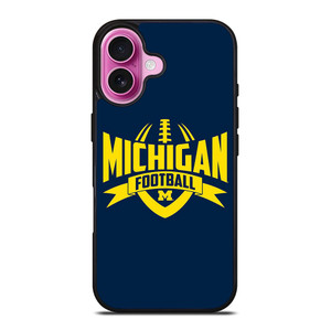 MICHIGAN WOLVERINES LOGO COLLEGE FOOTBALL TEAM iPhone 16 Plus Case Cover