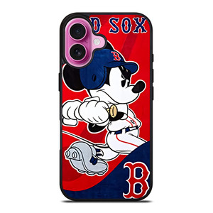MICKEY MOUSE BOSTON RED SOX iPhone 16 Plus Case Cover