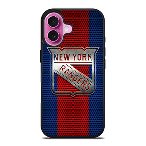 NEW YORK RANGERS LOGO METAL iPhone 16 Plus Case Cover