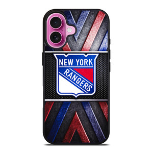 NEW YORK RANGERS NHL METAL LOGO iPhone 16 Plus Case Cover NEW YORK RANGERS NHL METAL LOGO iPhone 16 Plus Case Cover