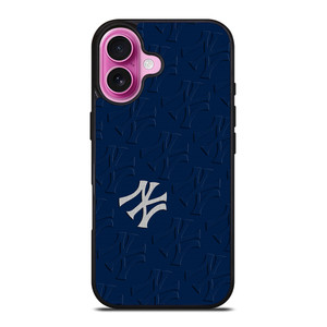 NEW YORK YANKEES ICON LOGO BASEBALL BLUE iPhone 16 Plus Case Cover