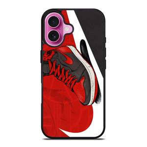 NIKE AIR JORDAN SHOES RED iPhone 16 Plus Case Cover