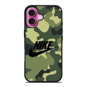 NIKE LOGO CAMO iPhone 16 Plus Case Cover