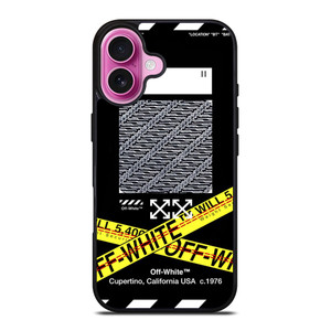 OFF WHITE X BATIK iPhone 16 Plus Case Cover OFF WHITE X BATIK iPhone 16 Plus Case Cover