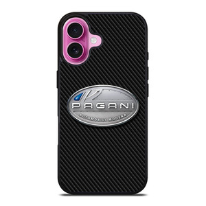 PAGANI AUTOMOBILI CARBON LOGO iPhone 16 Plus Case Cover PAGANI AUTOMOBILI CARBON LOGO iPhone 16 Plus Case Cover