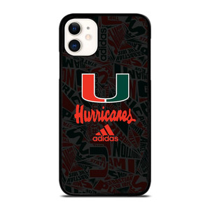 MIAMI HURRICANES UM ADIDAS iPhone 11 Case Cover MIAMI HURRICANES UM ADIDAS iPhone 11 Case Cover