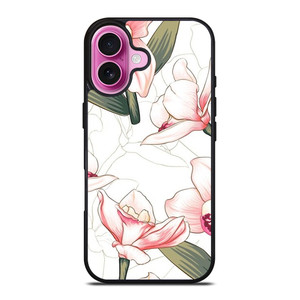 PINK ORCHID FLOWER iPhone 16 Plus Case Cover PINK ORCHID FLOWER iPhone 16 Plus Case Cover