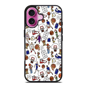 PLAYFUL BASKETBALL DOODLE ART iPhone 16 Plus Case Cover