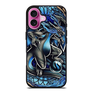 POKEMON MEGA CHARIZARD ART iPhone 16 Plus Case Cover
