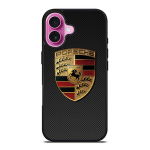 PORSCHE LOGO CARBON iPhone 16 Plus Case Cover