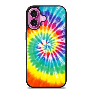 RAINBOW TIE DYE PATTERN iPhone 16 Plus Case Cover