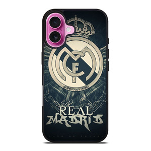 REAL MADRID FC LOGO iPhone 16 Plus Case Cover REAL MADRID FC LOGO iPhone 16 Plus Case Cover