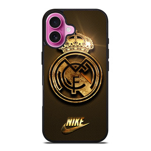 REAL MADRID GOLD LOGO iPhone 16 Plus Case Cover