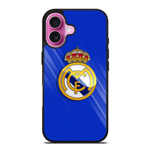 REAL MADRID LOGO BLUE iPhone 16 Plus Case Cover