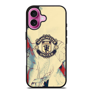 RED DEVILS MANCHESTER UNITED FC LOGO iPhone 16 Plus Case Cover