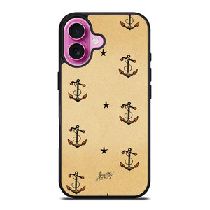 SAILOR JERRY ANCHOR PATTERN iPhone 16 Plus Case Cover