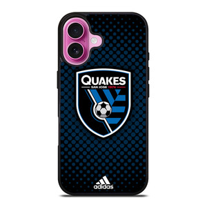 SAN JOSE EARTHQUAKES SOCCER MLS ADIDAS iPhone 16 Plus Case Cover