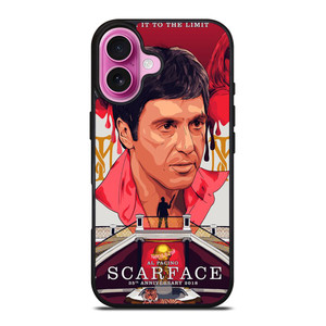 SCARFACE CLIPART iPhone 16 Plus Case Cover