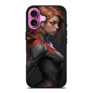SEXY CARTOON SPIDER GIRL MARVEL COMICS iPhone 16 Plus Case Cover
