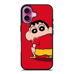 SHIN CHAN RED MINIMALIST iPhone 16 Plus Case Cover