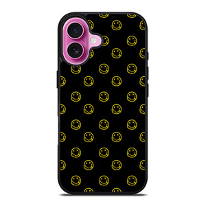 SMILEY FACE NIRVANA PATTERN iPhone 16 Plus Case Cover SMILEY FACE NIRVANA PATTERN iPhone 16 Plus Case Cover