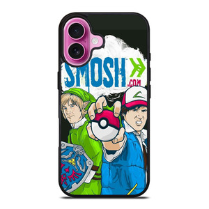 SMOSH ZELDA AND POKEMON iPhone 16 Plus Case Cover SMOSH ZELDA AND POKEMON iPhone 16 Plus Case Cover