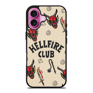 STRANGER THINGS HELLFIRE CLUB iPhone 16 Plus Case Cover STRANGER THINGS HELLFIRE CLUB iPhone 16 Plus Case Cover